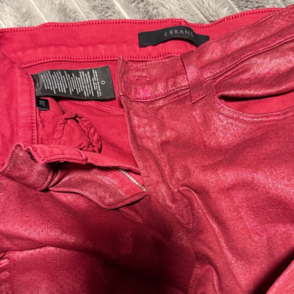 J Brand Women's Vibrant Red Jeggings